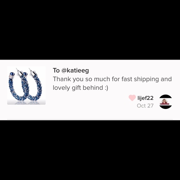 Semicircle Crystal Earrings - Picture 6 of 6